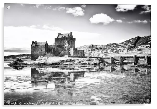 The Majestic Eilean Donan Castle Acrylic by Jane Braat