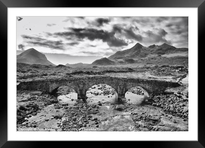 Beauty of the Black Cuillin Mountains Framed Mounted Print by Jane Braat