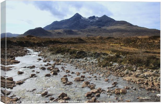 Majestic view of the Black Cuillins Canvas Print by Jane Braat