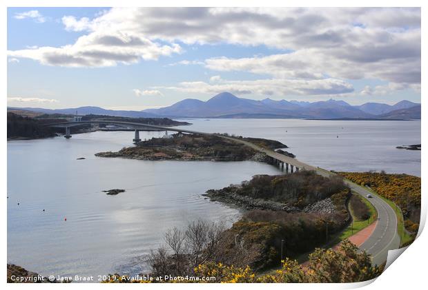 The Majestic Skye Bridge Print by Jane Braat