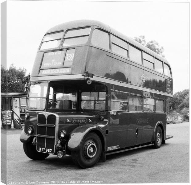 Vintage London Bus, North Weald, Essex  Canvas Print by Lee Osborne