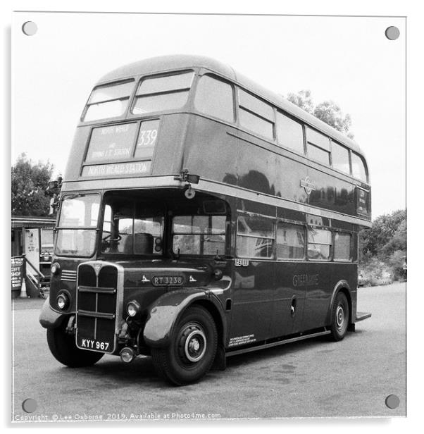 Vintage London Bus, North Weald, Essex  Acrylic by Lee Osborne