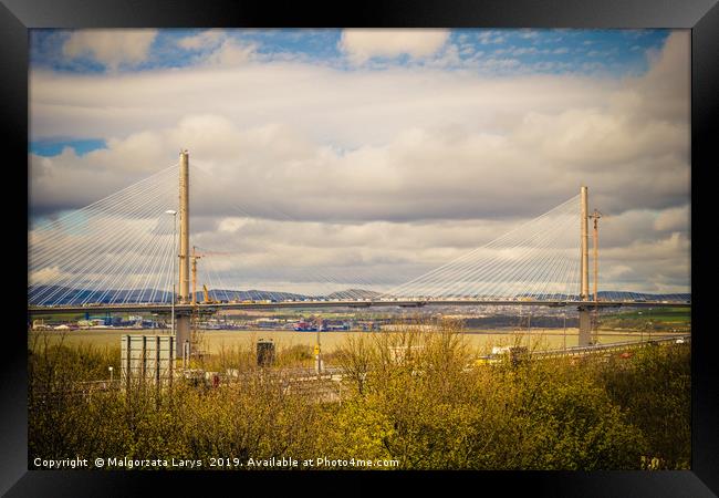 Queensferry Crossing, Scotland, UK Framed Print by Malgorzata Larys