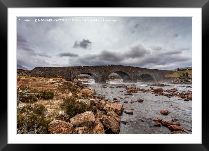 Sligachan old Bridge - Isle of Skye Framed Mounted Print by MICHAEL YATES