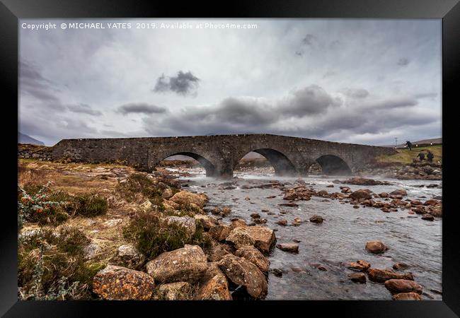 Sligachan old Bridge - Isle of Skye Framed Print by MICHAEL YATES