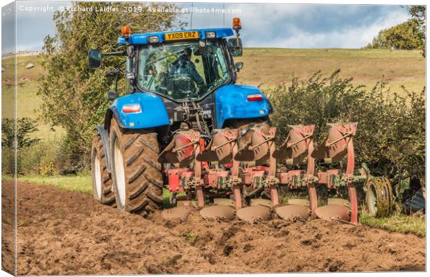 The Last Furrows Canvas Print by Richard Laidler