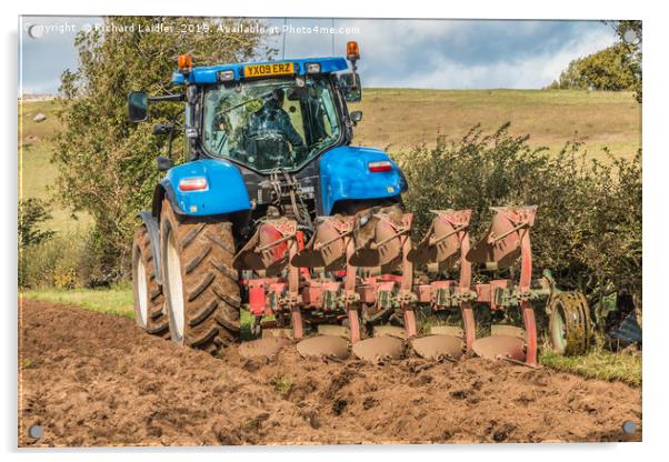 The Last Furrows Acrylic by Richard Laidler