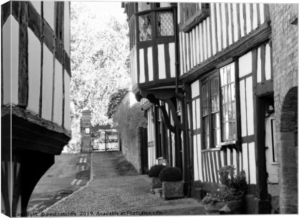 church walk ledbury Canvas Print by paul ratcliffe