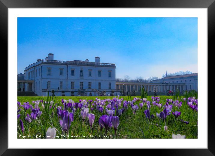 Queens House Greenwich  Framed Mounted Print by Graham Long