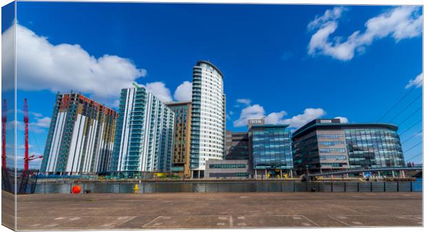 Media City - Salford Canvas Print by Andrew Scott