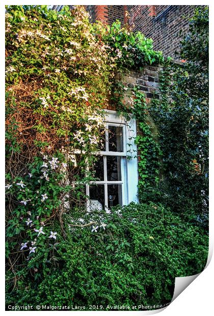 Traditional British Houses in Richmond, near Londo Print by Malgorzata Larys