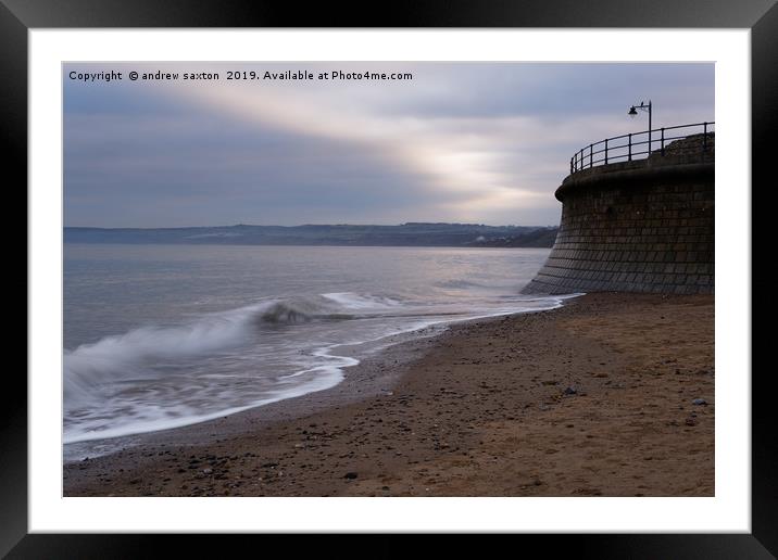 GIVE US A WAVE Framed Mounted Print by andrew saxton
