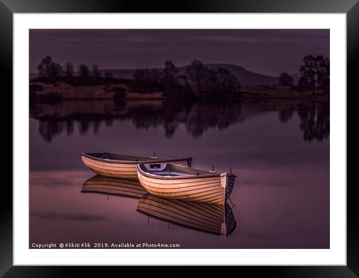 Loch Rusky Framed Mounted Print by Angela H