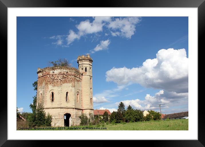 old castle ruin eastern europe Framed Mounted Print by goce risteski
