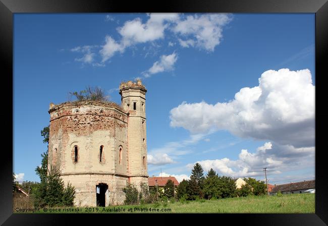 old castle ruin eastern europe Framed Print by goce risteski