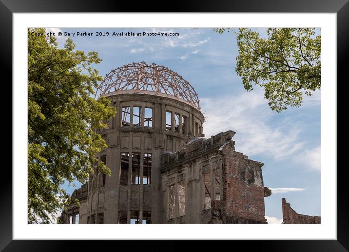 Hiroshima Peace Memorial or Atomic Bomb Dome that  Framed Mounted Print by Gary Parker