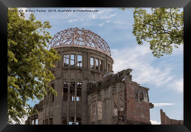 Hiroshima Peace Memorial or Atomic Bomb Dome that  Framed Print by Gary Parker
