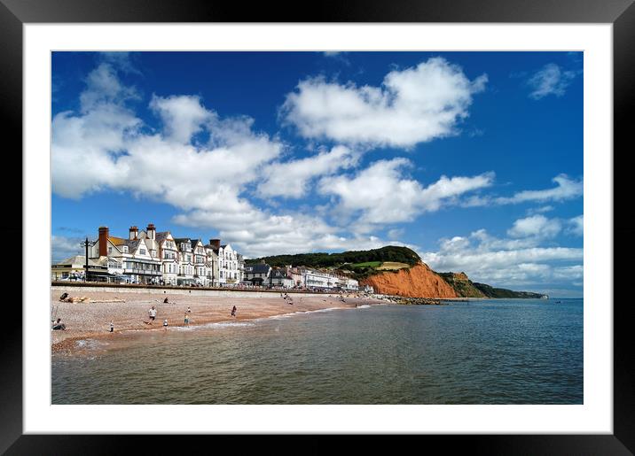 Sidmouth Seafront & Coastline                   Framed Mounted Print by Darren Galpin