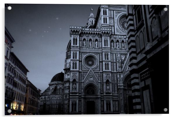 the duomo florence Acrylic by paul ratcliffe