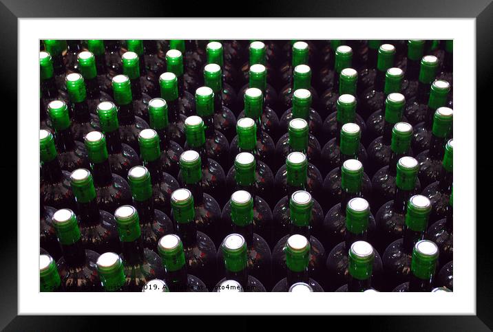 red wine bottles in row Framed Mounted Print by goce risteski