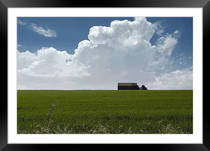 Bonvillston Barn Framed Mounted Print by Brian Beckett