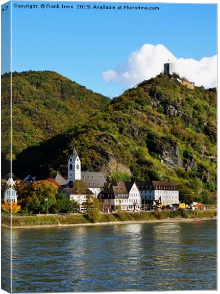 Sterrenberg castle on River Rhine, Germany Canvas Print by Frank Irwin