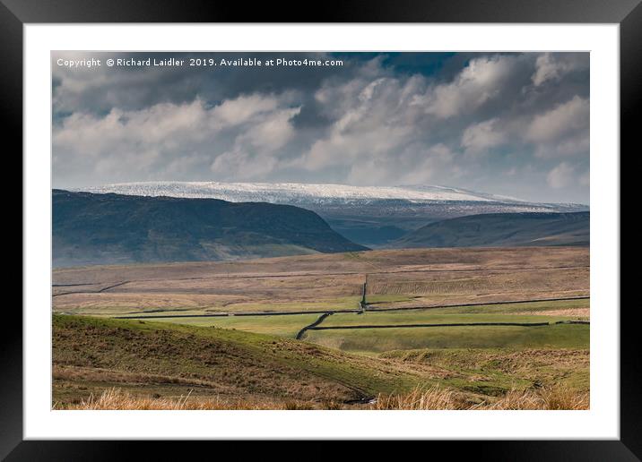 Over to Murton Fell, Upper Teesdale Framed Mounted Print by Richard Laidler