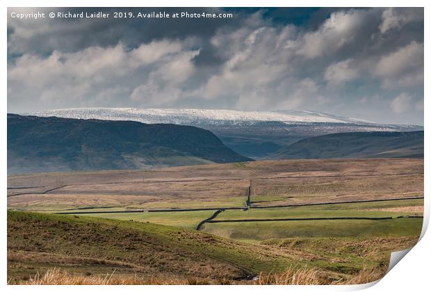 Over to Murton Fell, Upper Teesdale Print by Richard Laidler