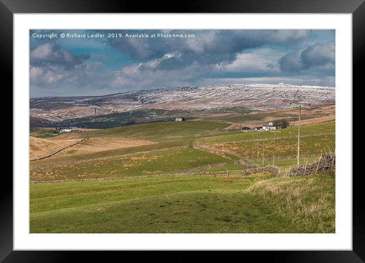 Harwood, Upper Teesdale in April Framed Mounted Print by Richard Laidler