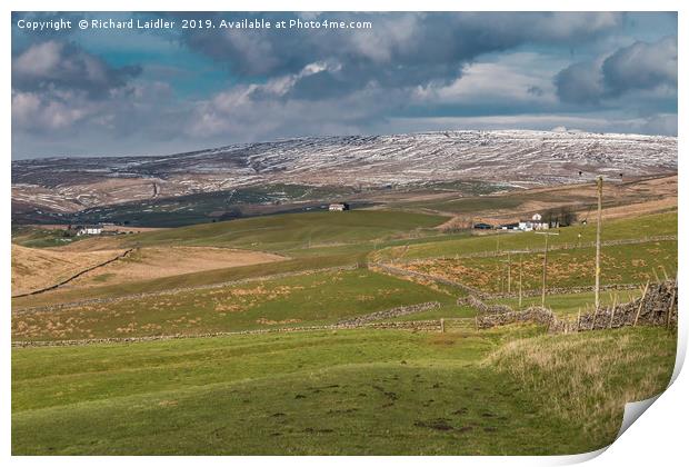 Harwood, Upper Teesdale in April Print by Richard Laidler