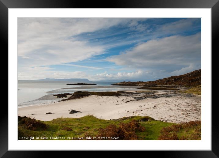 Silver Sands of Morar - Scotland  Framed Mounted Print by David Tomlinson