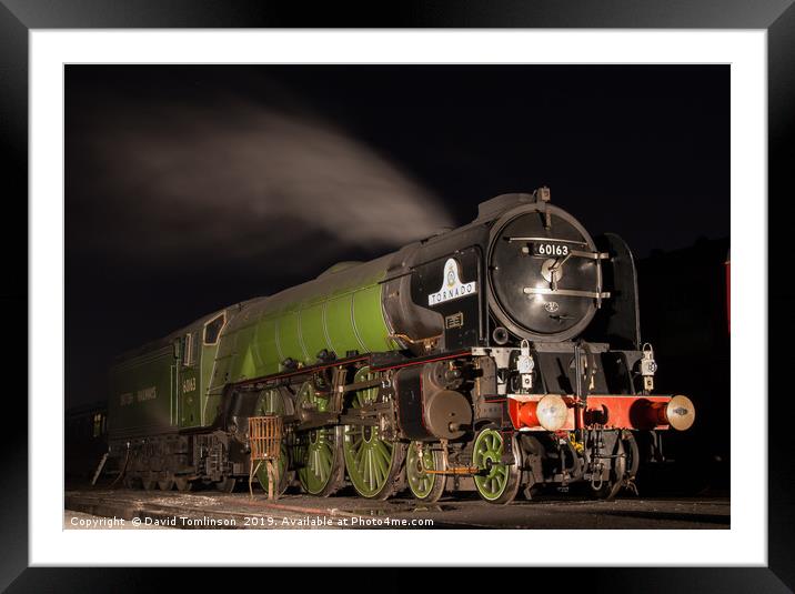 On Shed with Tornado Framed Mounted Print by David Tomlinson