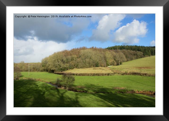 The Burn Valley in Devon Framed Mounted Print by Pete Hemington