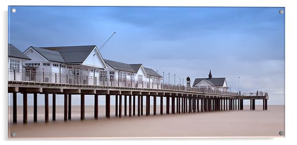Southwold Pier Acrylic by David Blake