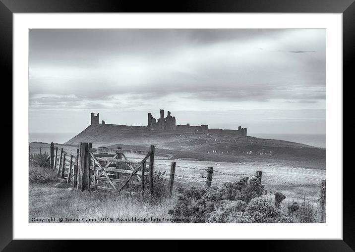 Ruins of Dunstanburgh Castle Framed Mounted Print by Trevor Camp
