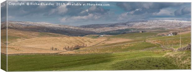 Harwood, Upper Teesdale, Panorama (2) Canvas Print by Richard Laidler