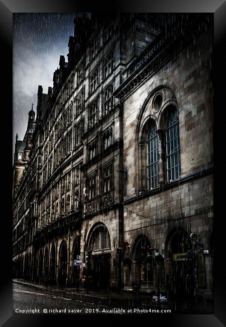 Majestic Architecture of Glasgow Framed Print by richard sayer