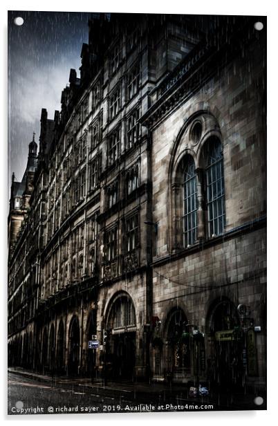 Majestic Architecture of Glasgow Acrylic by richard sayer