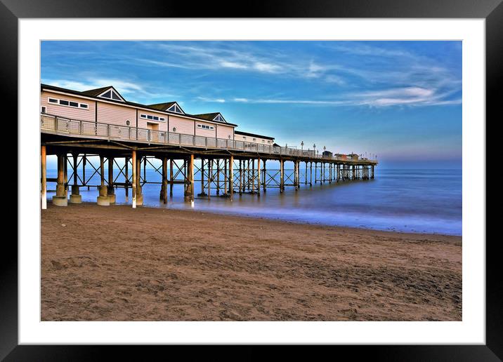 Grand Pier Teignmouth Framed Mounted Print by austin APPLEBY