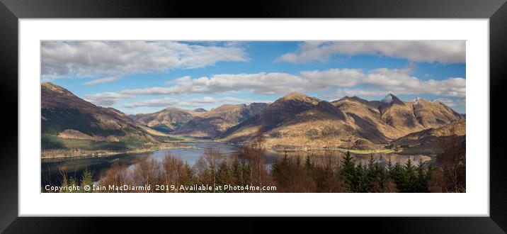 Loch Duich and the Five Sisters of Kintail Framed Mounted Print by Iain MacDiarmid
