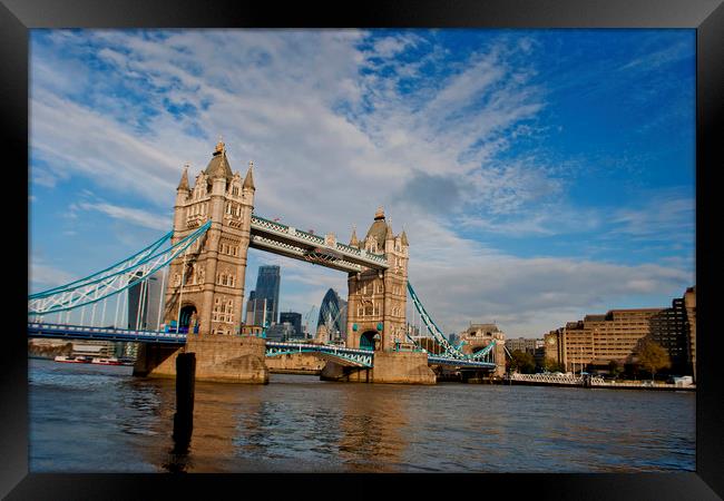 Tower Bridge River Thames London England Framed Print by Andy Evans Photos