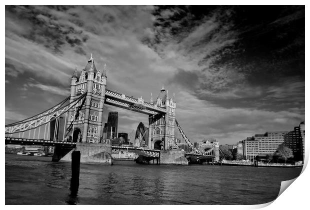 Tower Bridge River Thames London England Print by Andy Evans Photos