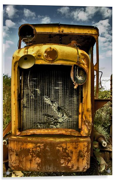 Junkyard Monster Acrylic by Steven Shea