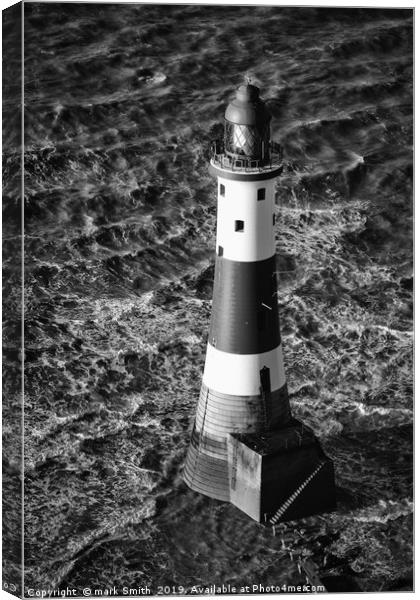 Sunlit Steps, Beachy Head Lighthouse Canvas Print by mark Smith