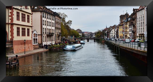Strasbourg, France on River Rhine. Framed Print by Frank Irwin