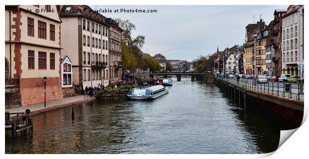 Strasbourg, France on River Rhine. Print by Frank Irwin