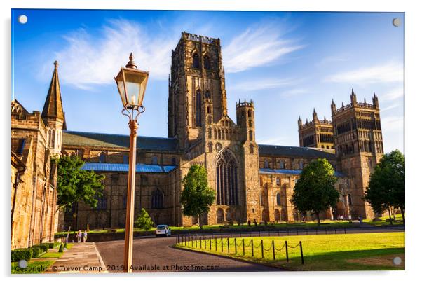 Iconic Durham Cathedral on a Colourful Summer Even Acrylic by Trevor Camp