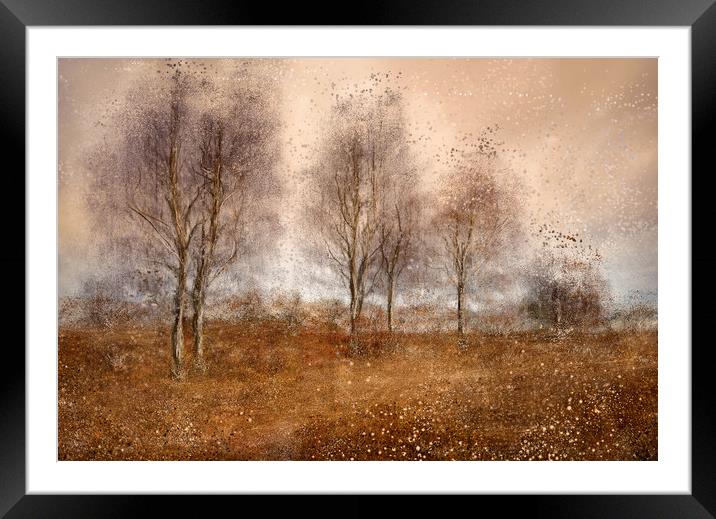 Painted Landscape Framed Mounted Print by Svetlana Sewell
