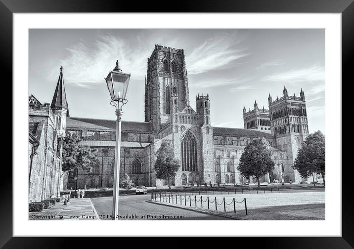 Durham Cathedral at Dusk Framed Mounted Print by Trevor Camp
