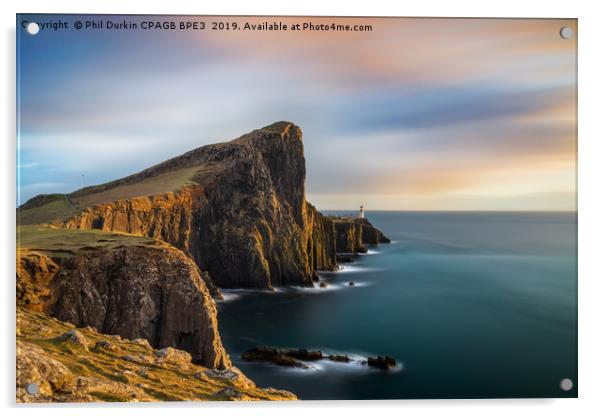 Neist Point - Isle Of skye Acrylic by Phil Durkin DPAGB BPE4